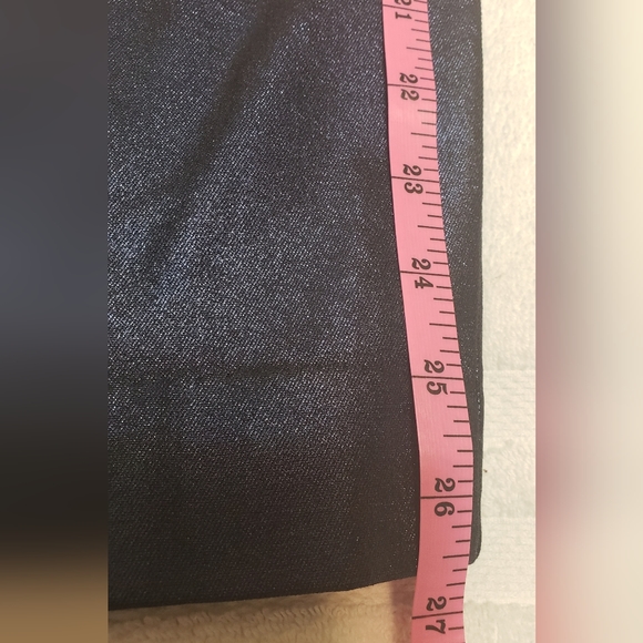 Old Navy Women's Blue Shimmer Pixe Mid Rise Size 4 - Picture 8 of 15